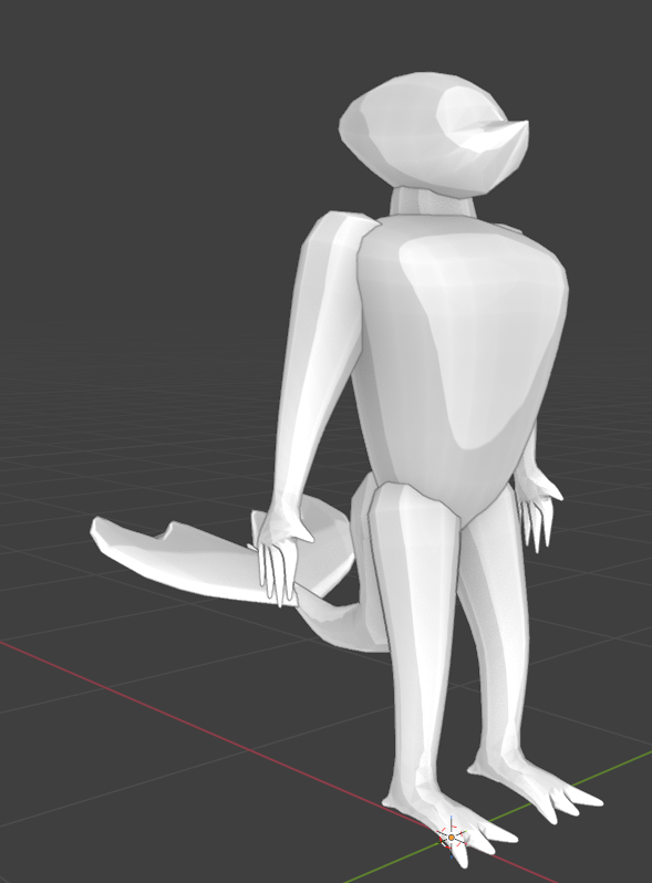 A plain white featureless shark model.