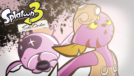 An illustration of a shiny Weavile as an inkling with the robot form of Pearl.