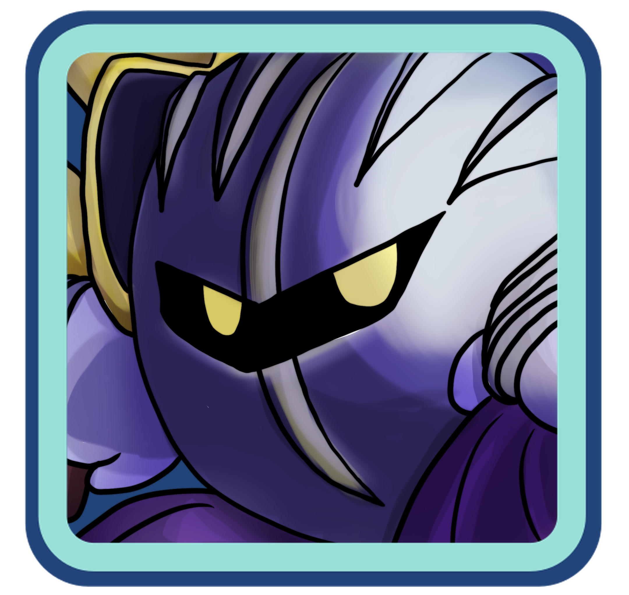 An illustration of Meta Knight in an angry glare.